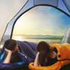 Orange Sleeping Bag