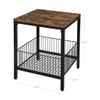 Wire Basket Side Table
