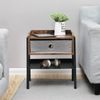 Fabric Drawer End Table