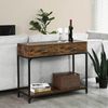 Metal Handles Console Table