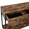 Metal Handles Console Table