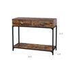 Metal Handles Console Table