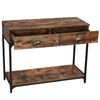 Metal Handles Console Table