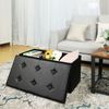 Faux Leather Ottoman Bench