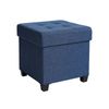 Navy Blue Storage Ottoman