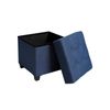 Navy Blue Storage Ottoman