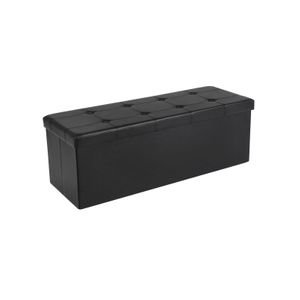 Folding Storage Ottoman Bench