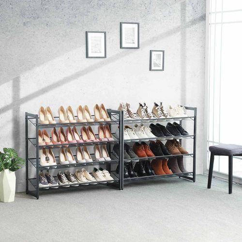 2 Stackable Shoe Racks - Shoe Rack | SONGMICS