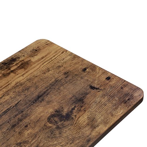 Vasagle Snack Table, Table d'appoint de canapé, Table d'extrémité pour café  ou ordinateur portable, Rustique Marron Et Noir Ulnt50x Rustique Marron +  Noir