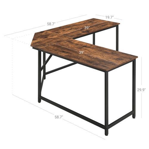 vasagle by songmics computer desk