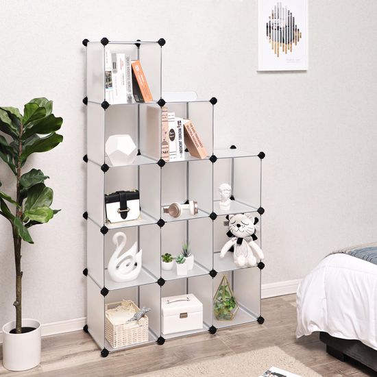 12 Cubes Bookcase Cube Organizer SONGMICS