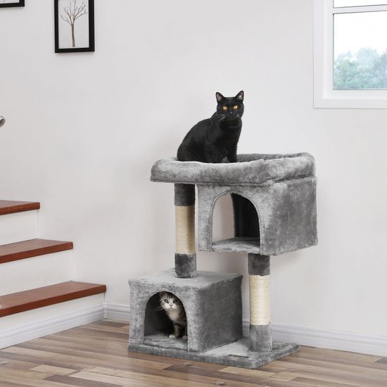 Small gray Cat Tree - Cat Tree | FEANDREA by SONGMICS