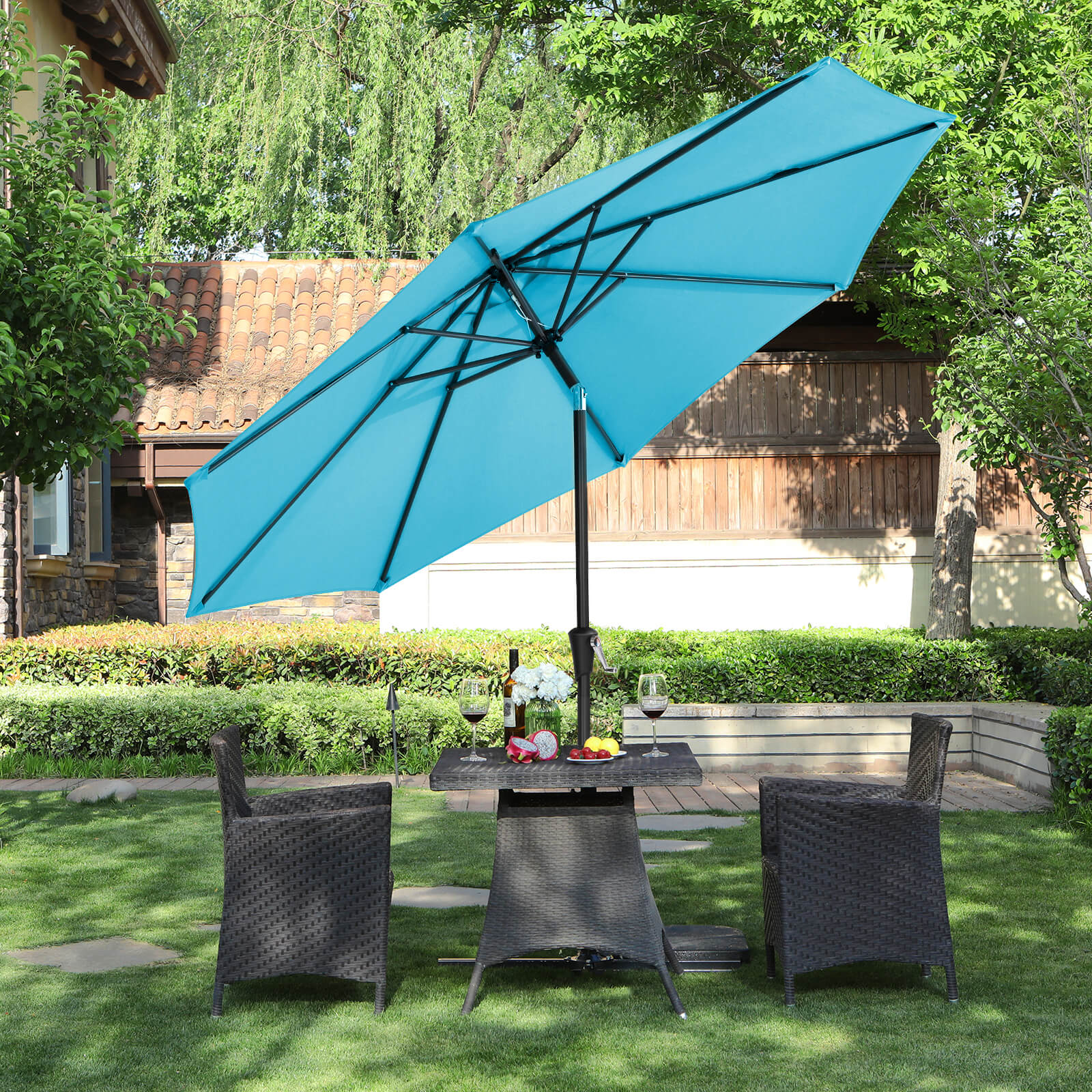 Turquoise Patio Umbrella
