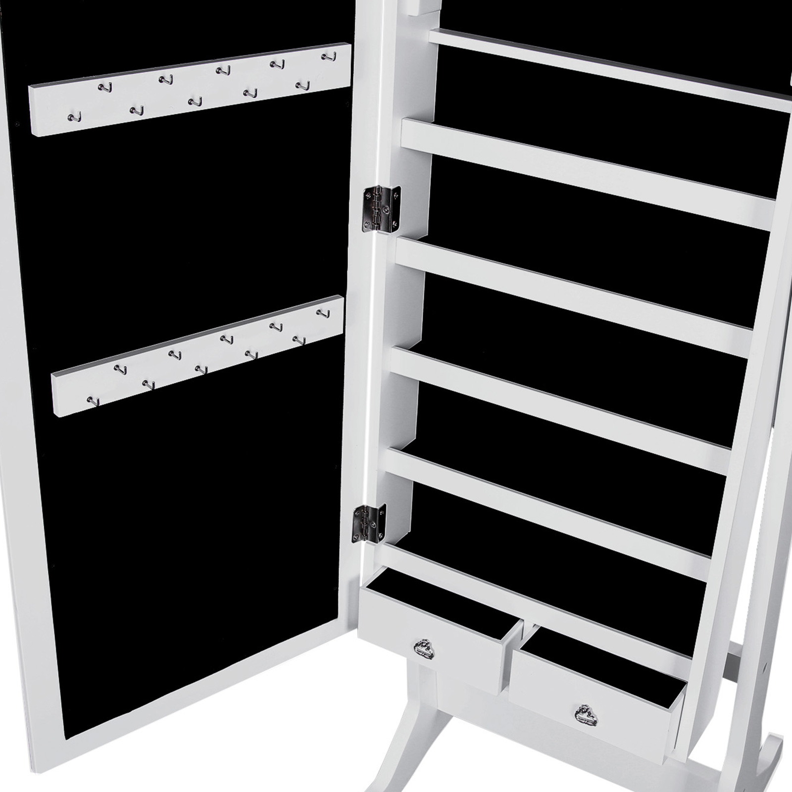 6 LEDs Jewelry Jewelry Armoire SONGMICS