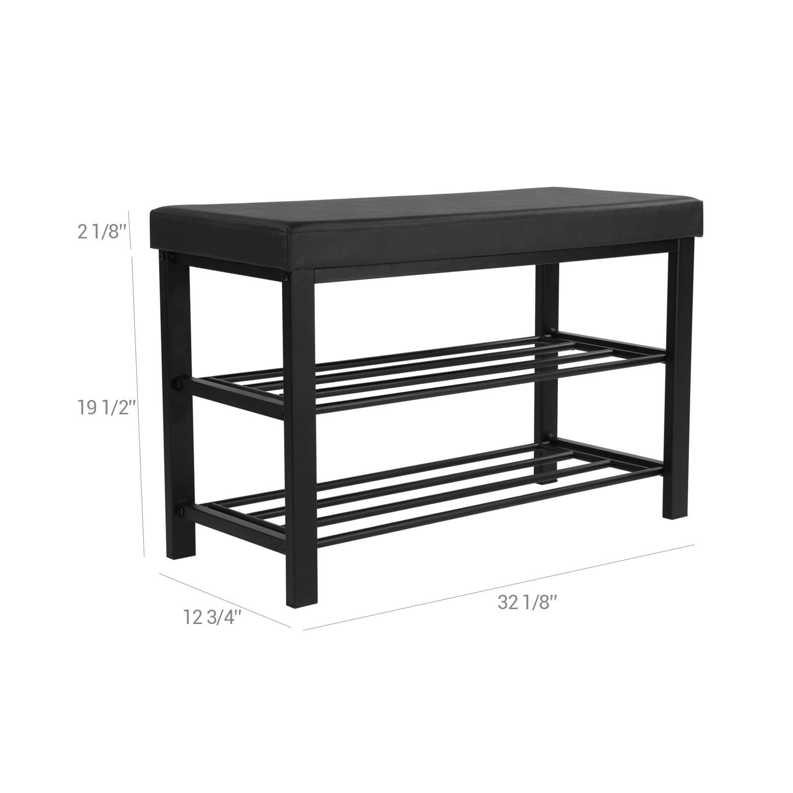 Metal Shoe Rack Bench Shoe Bench SONGMICS