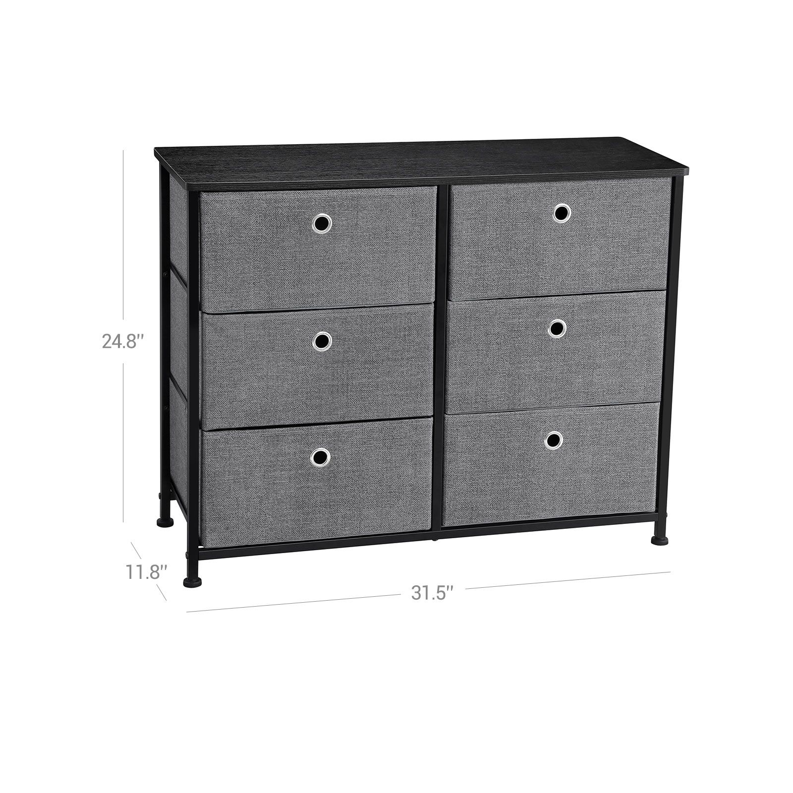 Dresser Drawer Storage Unit Dresser SONGMICS