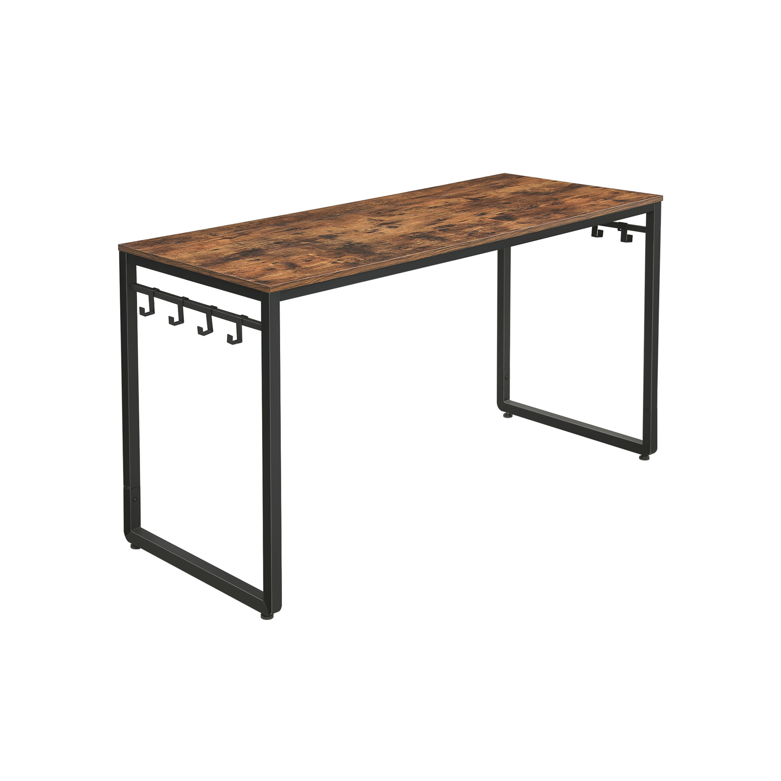 VASAGLE Home Office Desks, Rustic Brown + Black