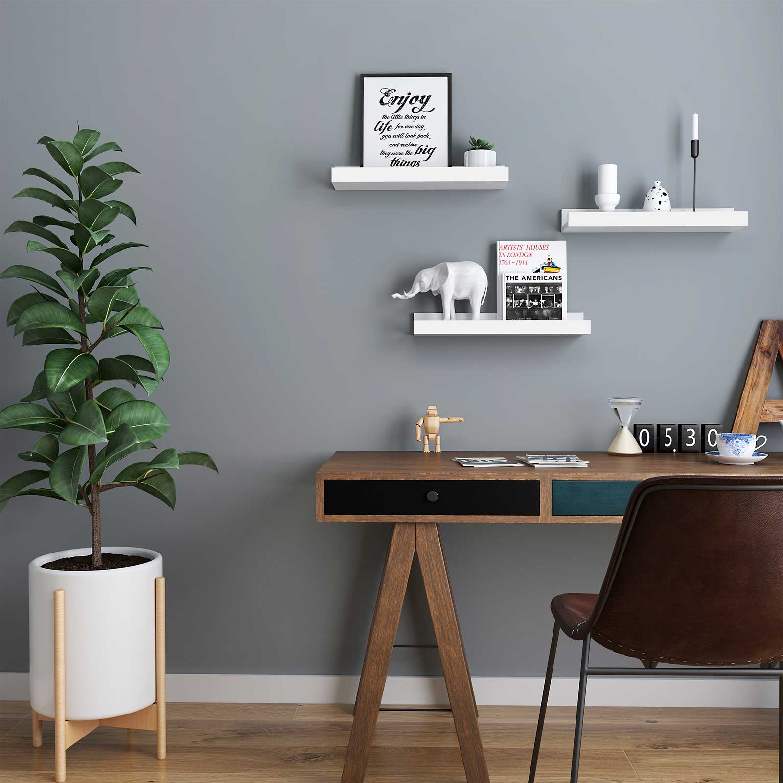 3 Set Floating Shelves Floating Shelf SONGMICS