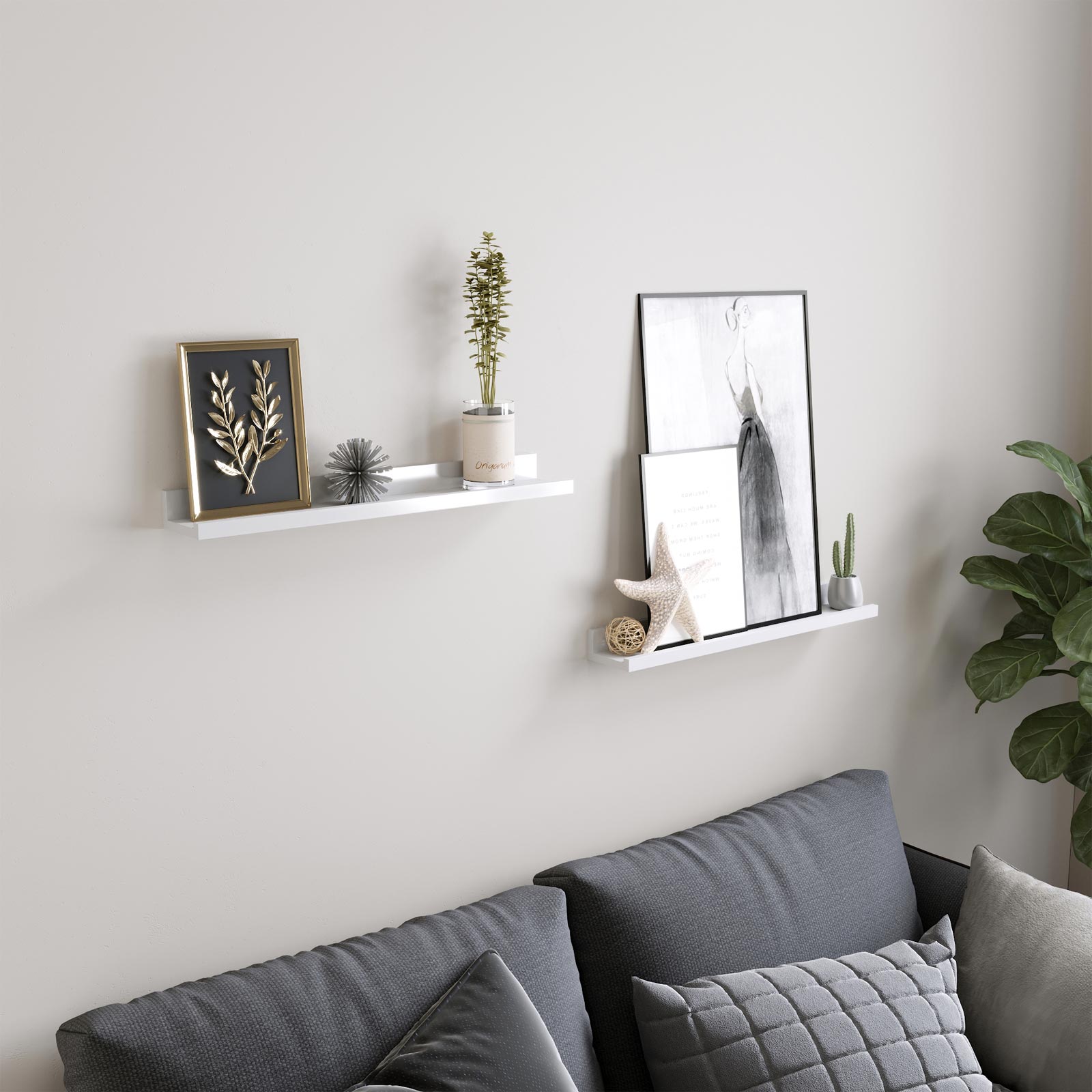 Floating Shelving Ledge Floating Shelf SONGMICS