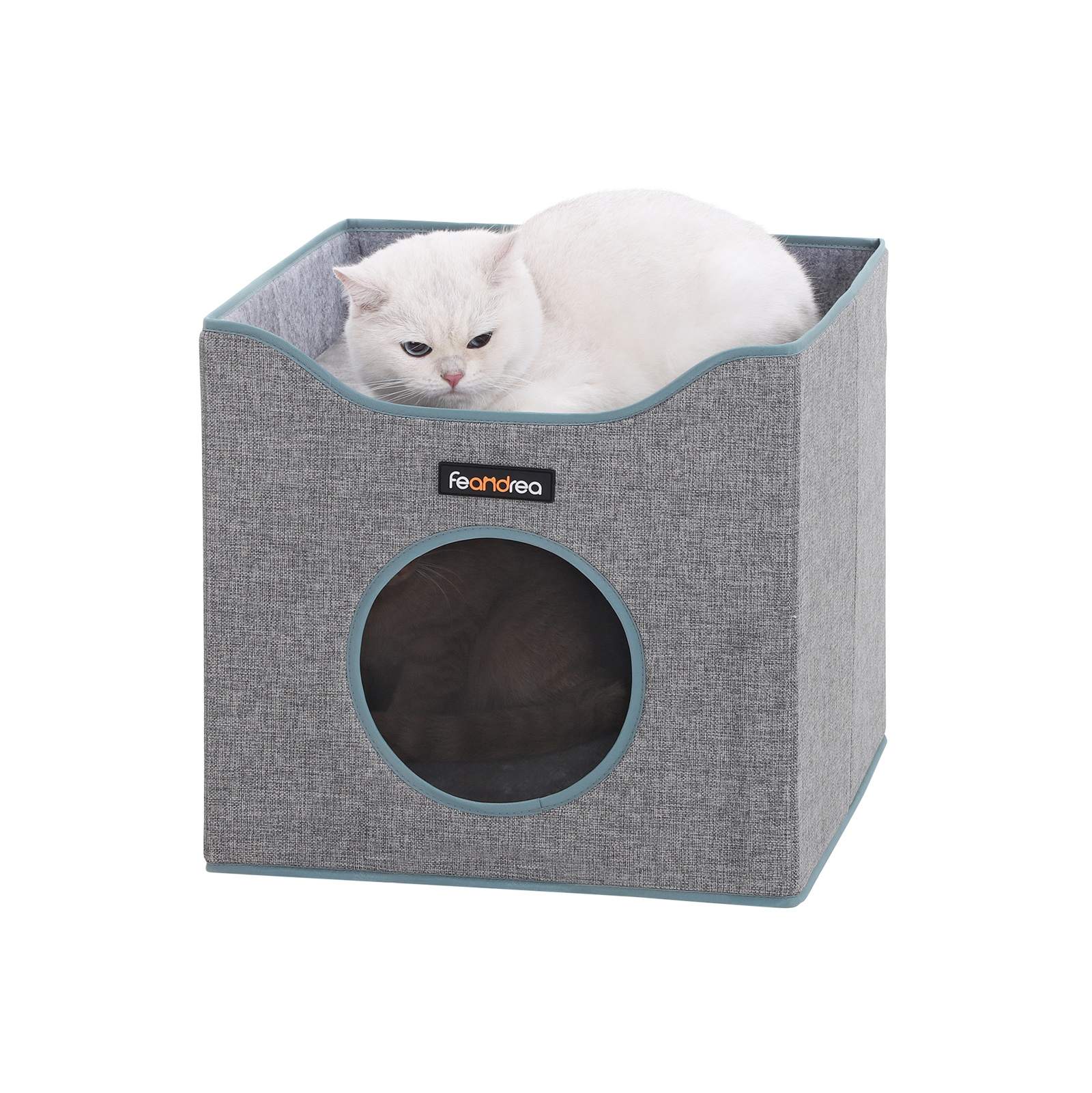 Gray Foldable Cat Condo