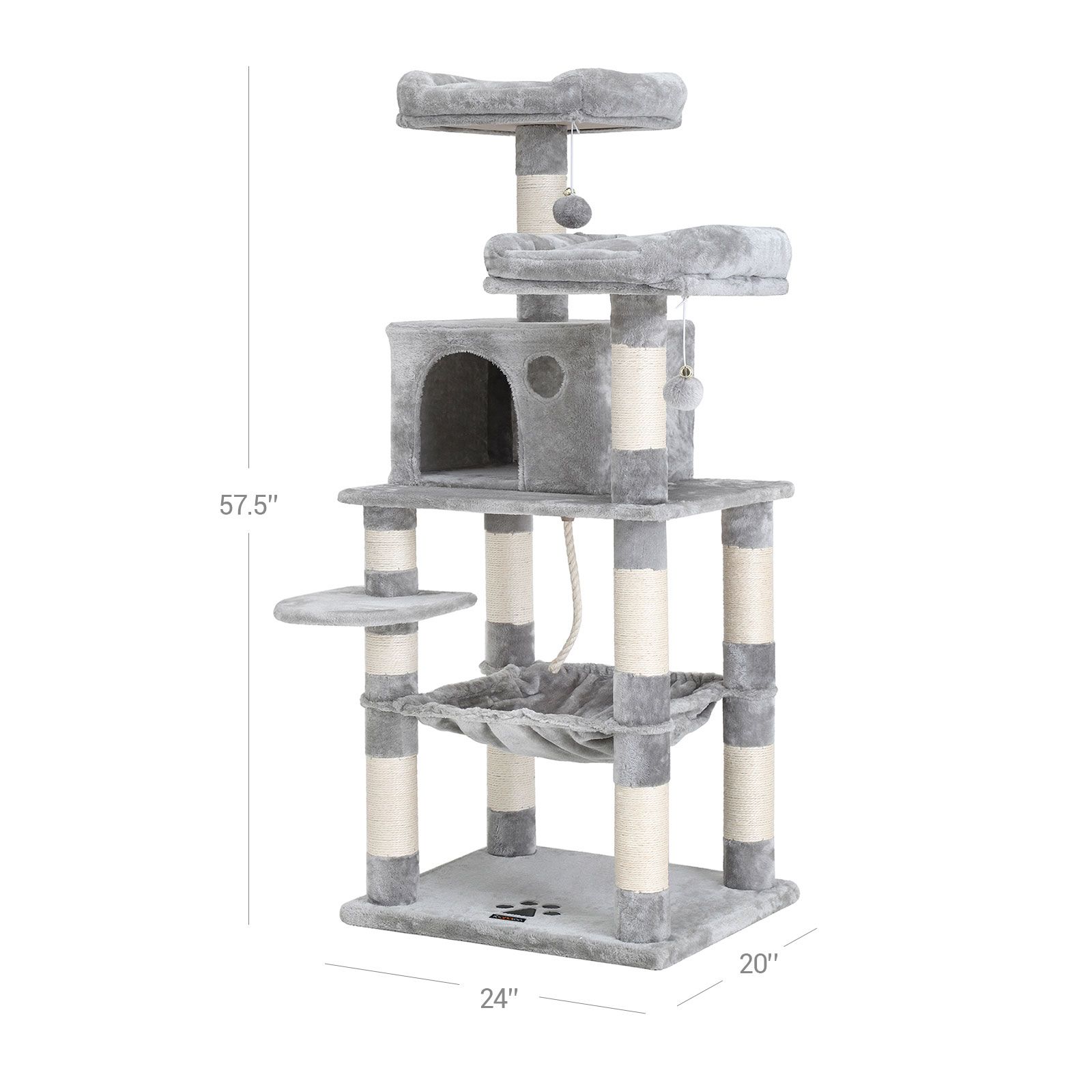 Dual Platforms Cat Tree Cat Tree FEANDREA by SONGMICS