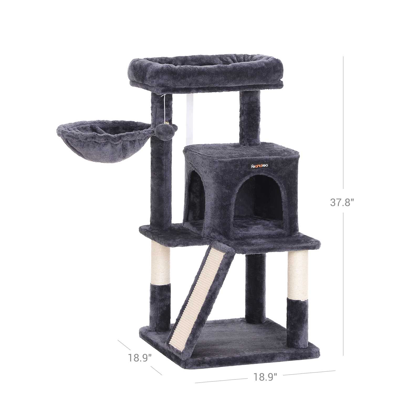 Side Basket Cat Tree Cat Tree FEANDREA by SONGMICS