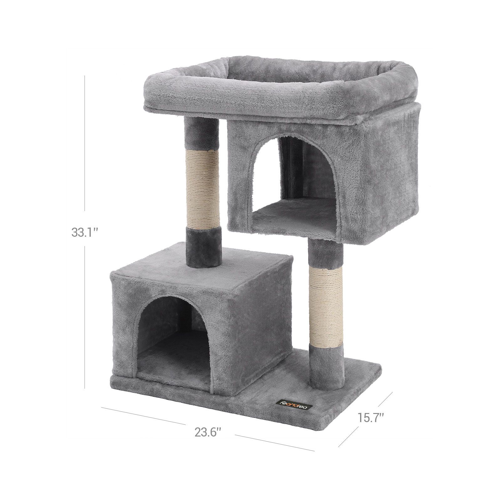 Small gray Cat Tree Cat Tree FEANDREA by SONGMICS