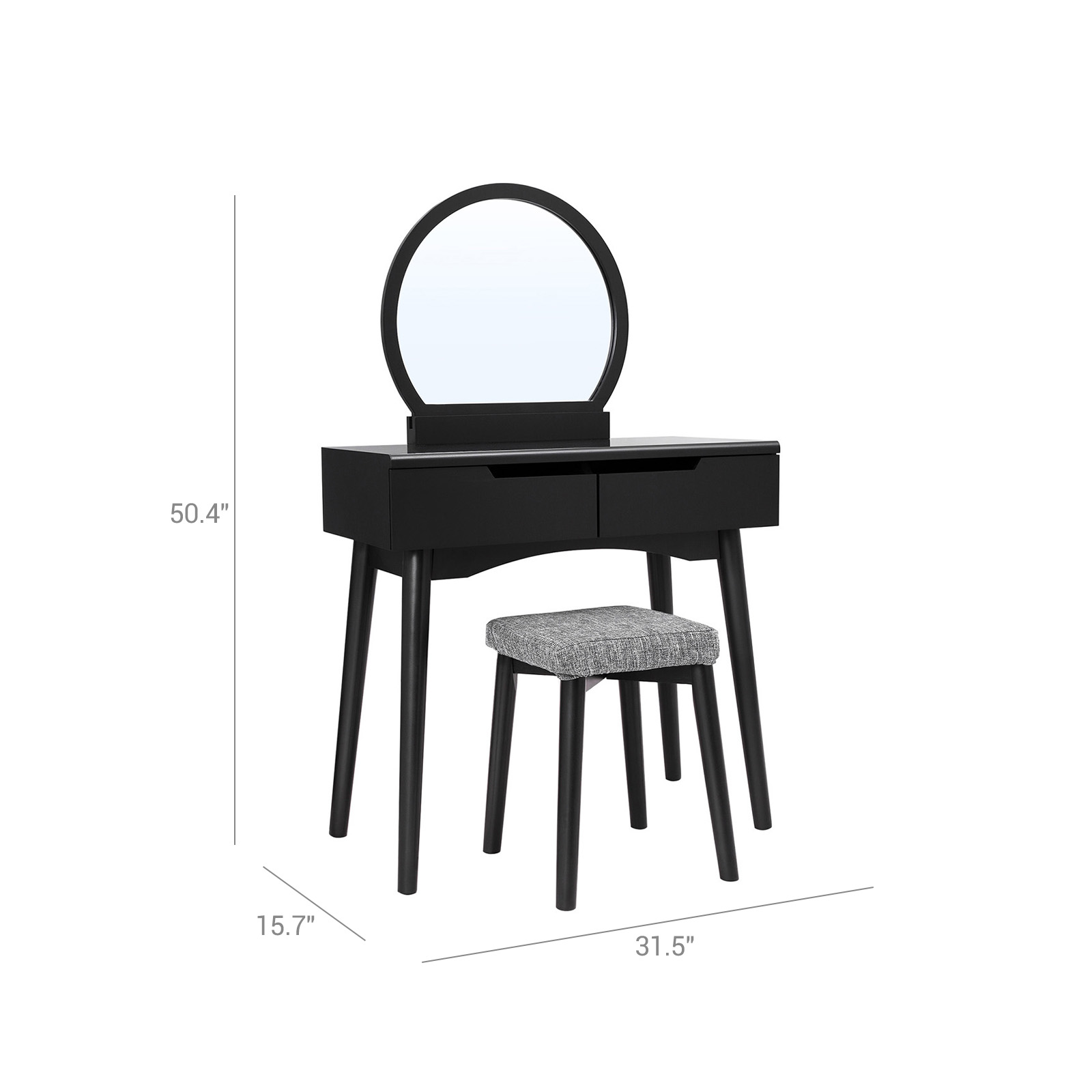 Stylish Modern Vanity Set Vanity Set VASAGLE by SONGMICS