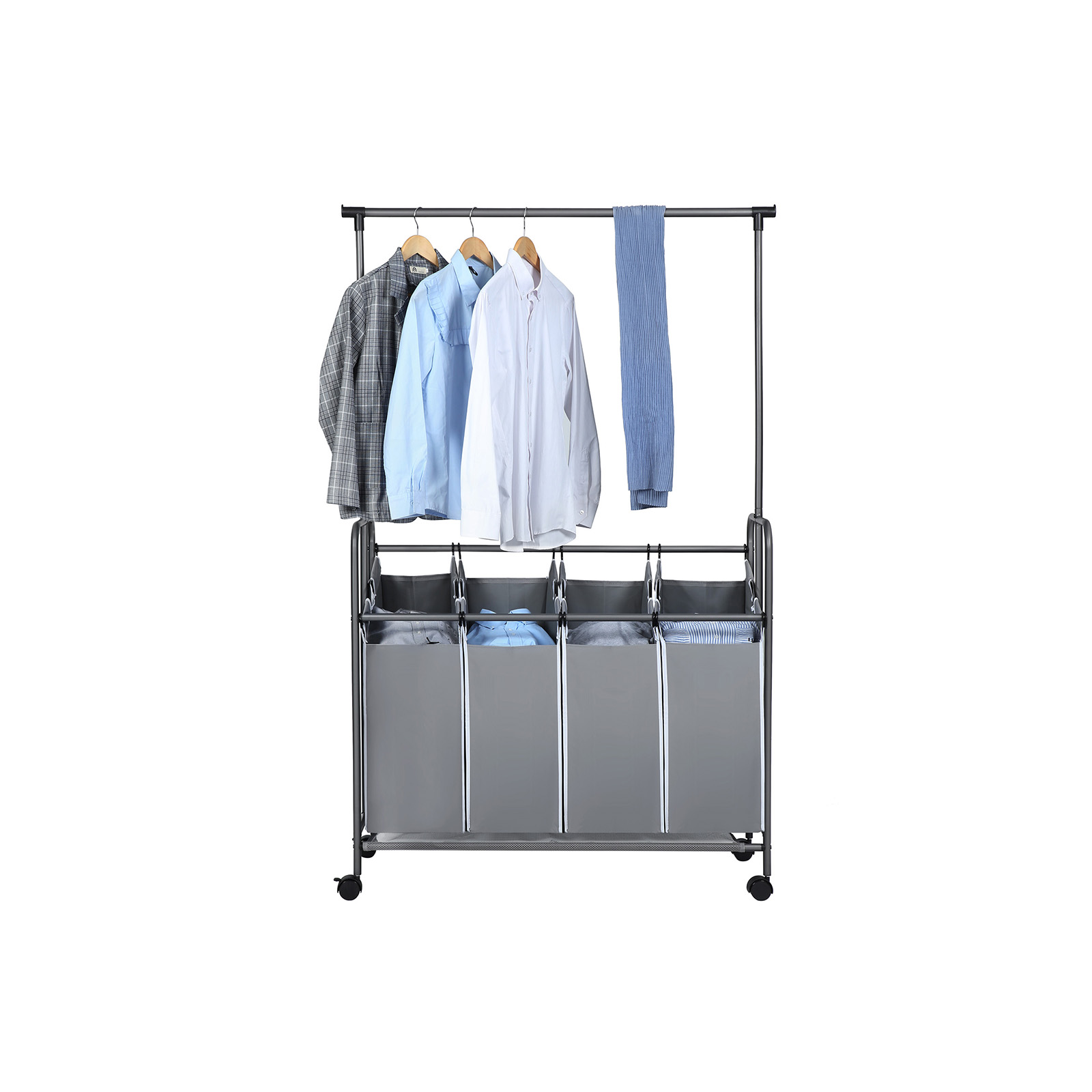 Hanging Bar Laundry Cart - Laundry Cart | SONGMICS