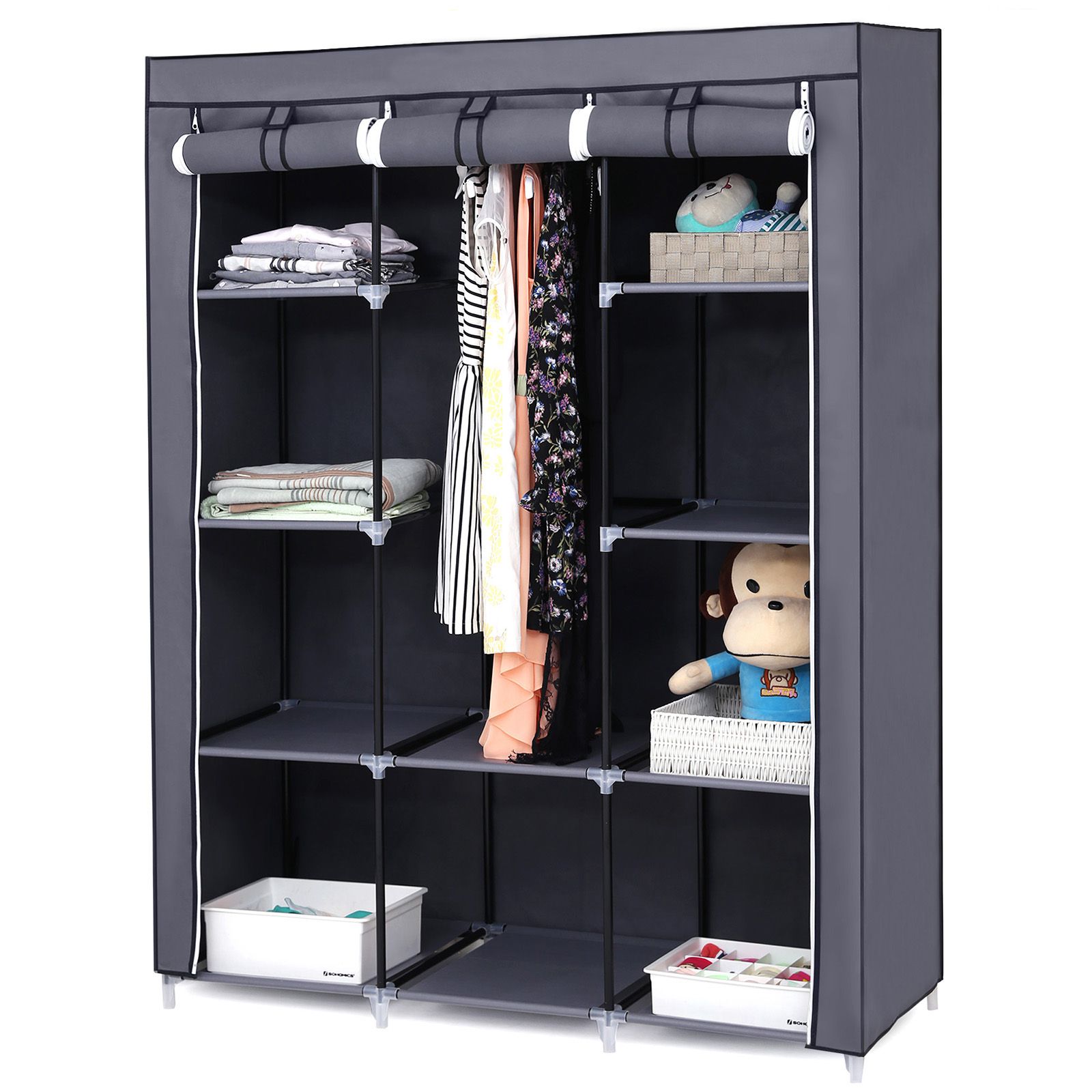 10 Shelves Wardrobe - Wardrobe | SONGMICS